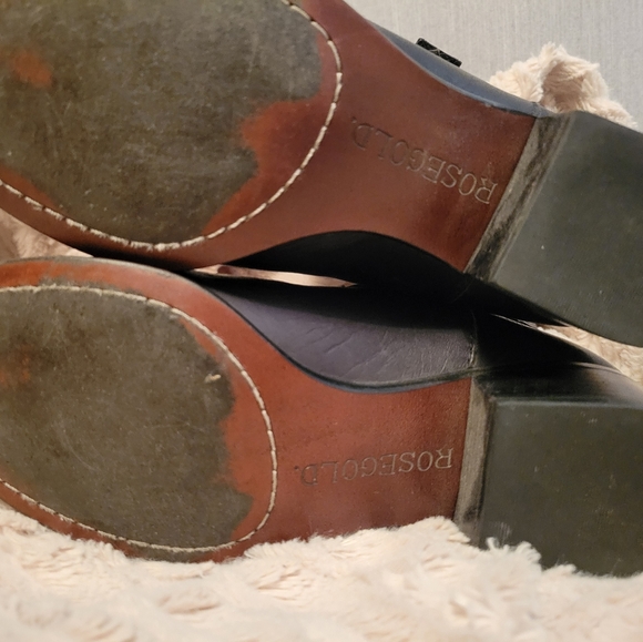 Rosegold Black Leather Boots - Picture 3 of 5